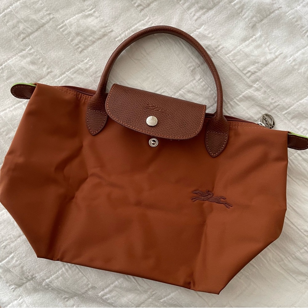 Longchamp Le Pliage Small Handbag in Tan Cognac - new, never used